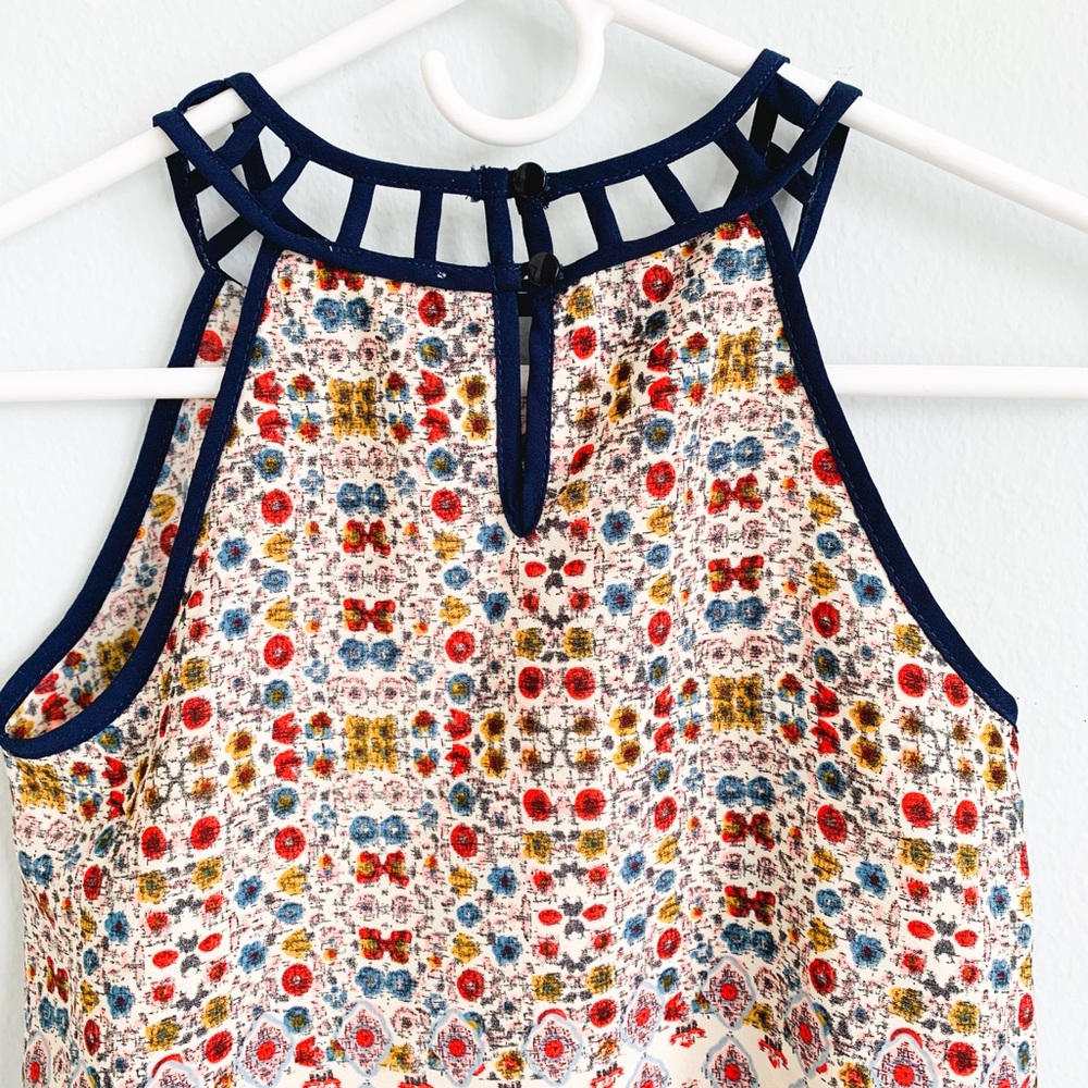 Manteu Sleeveless Top Blue Summer Tunic XS - Picture 3 of 4